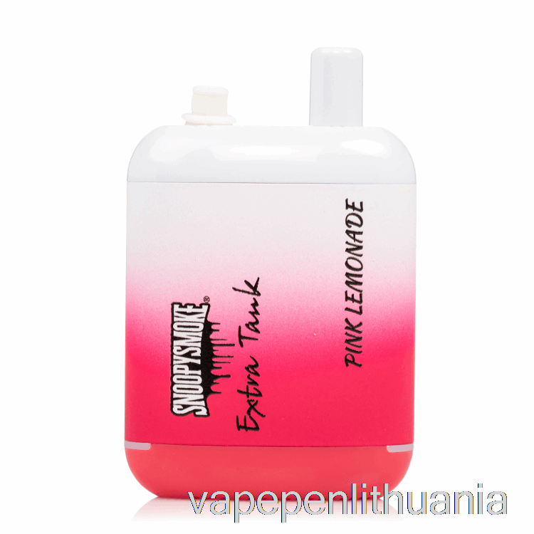 Snoopy Smoke Extra Bak 2 15000 Vienkartinis Rožinis Limonado Vape Skystis